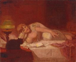 Gordon Coutts (1868-1937) Odalisque 13 x 16 in. unframed