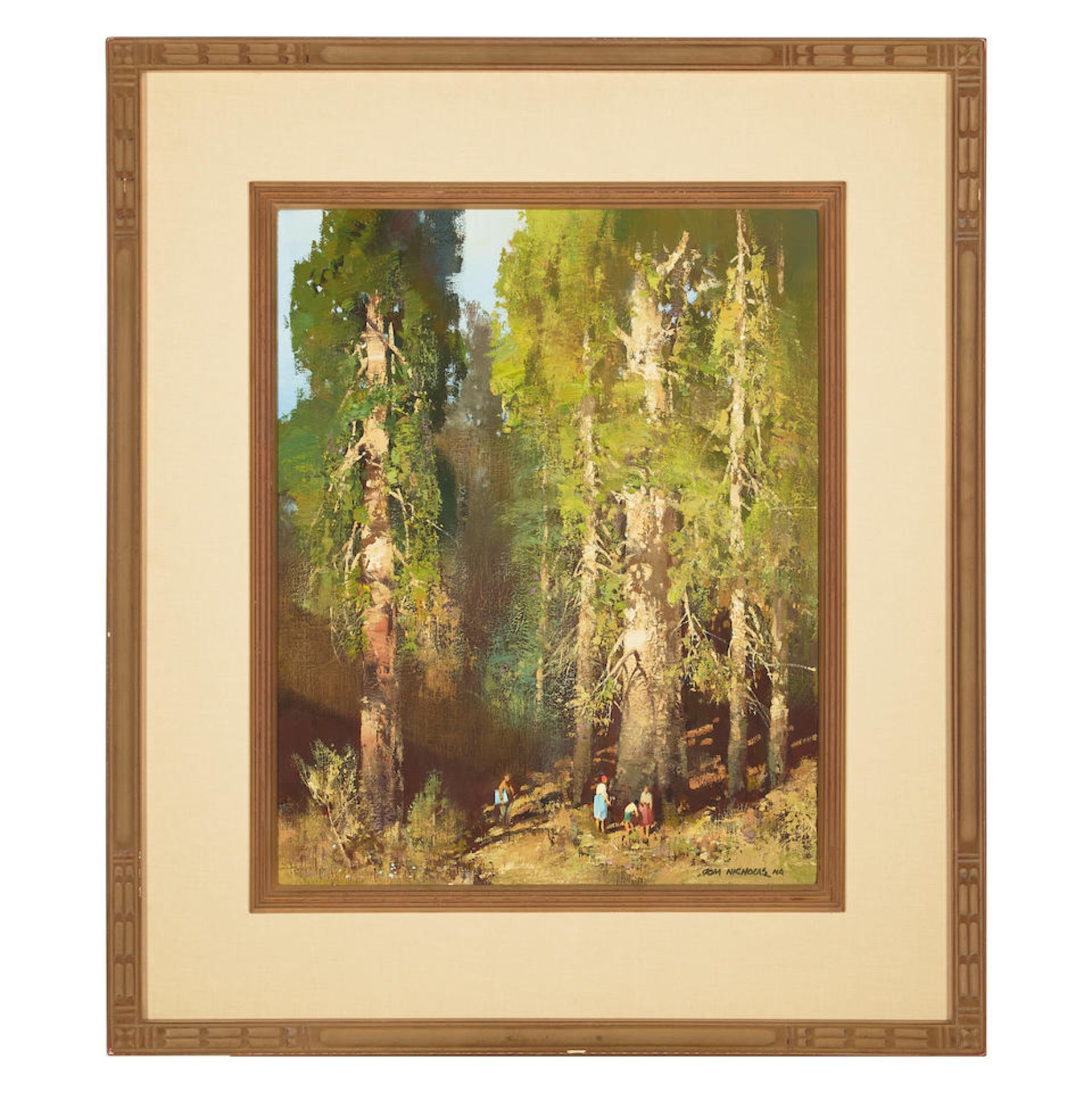 Thomas Andrew Nicholas (born 1934) Among the Giants (Sequoia National Park) 20 x 16 in. framed 2... - Bild 2 aus 2