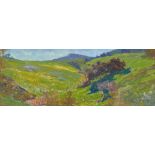 Alexey Steele (born 1967) Two Landscapes, possibly of the Irvine Ranch first 9 x 24 in., second ...