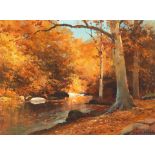 Robert William Wood (1889-1979) Golden Vista 12 x 16 in. framed 23 x 27 in.