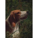 Thaddeus Welch (1844-1919) Man's Best Friend 20 x 15 in. framed 28 3/4 x 23 3/4 in.