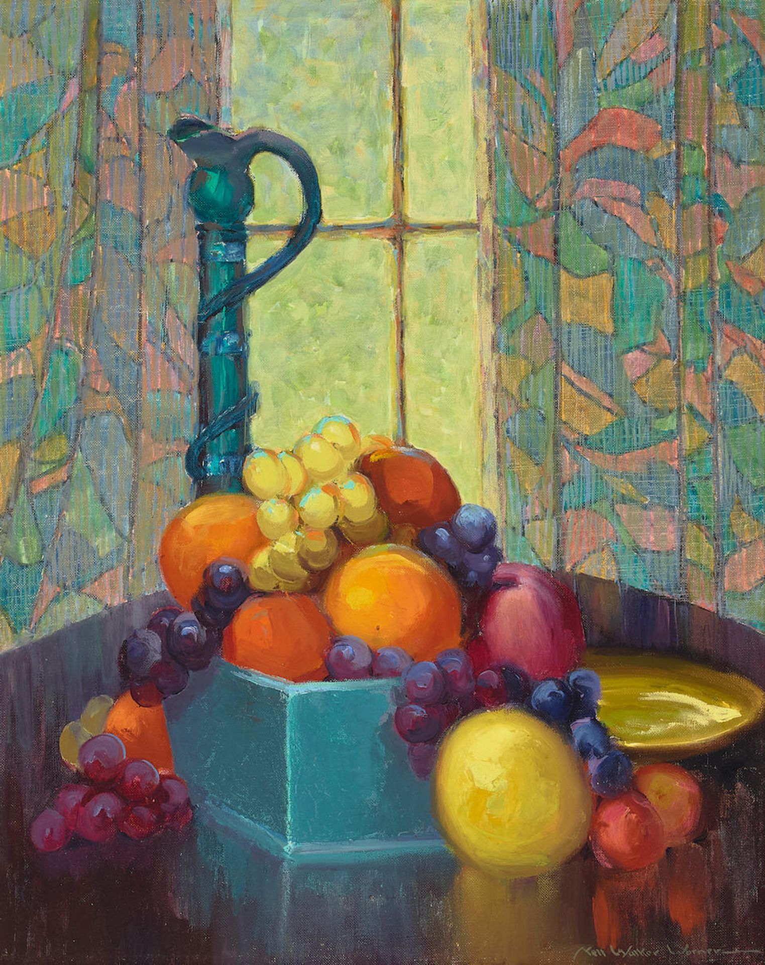 Nell Walker Warner (1891-1970) Still Life with Fruit 20 x 16 in. framed 27 x 23 1/4 in.