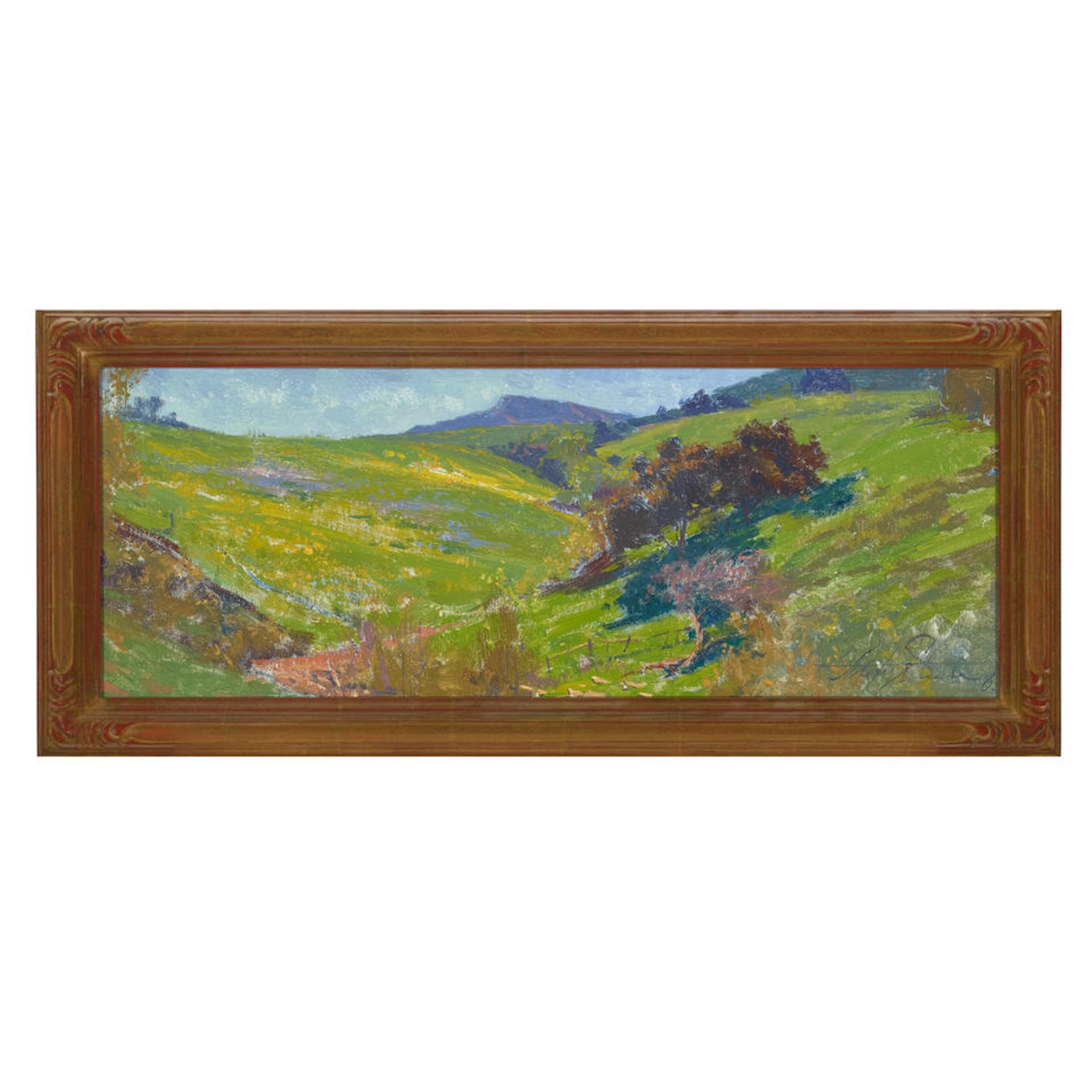 Alexey Steele (born 1967) Two Landscapes, possibly of the Irvine Ranch first 9 x 24 in., second ... - Bild 2 aus 4