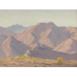 John William Hilton (1904-1983) Mountain Landscape 9 x 12 in. framed 14 1/4 x 17 in.