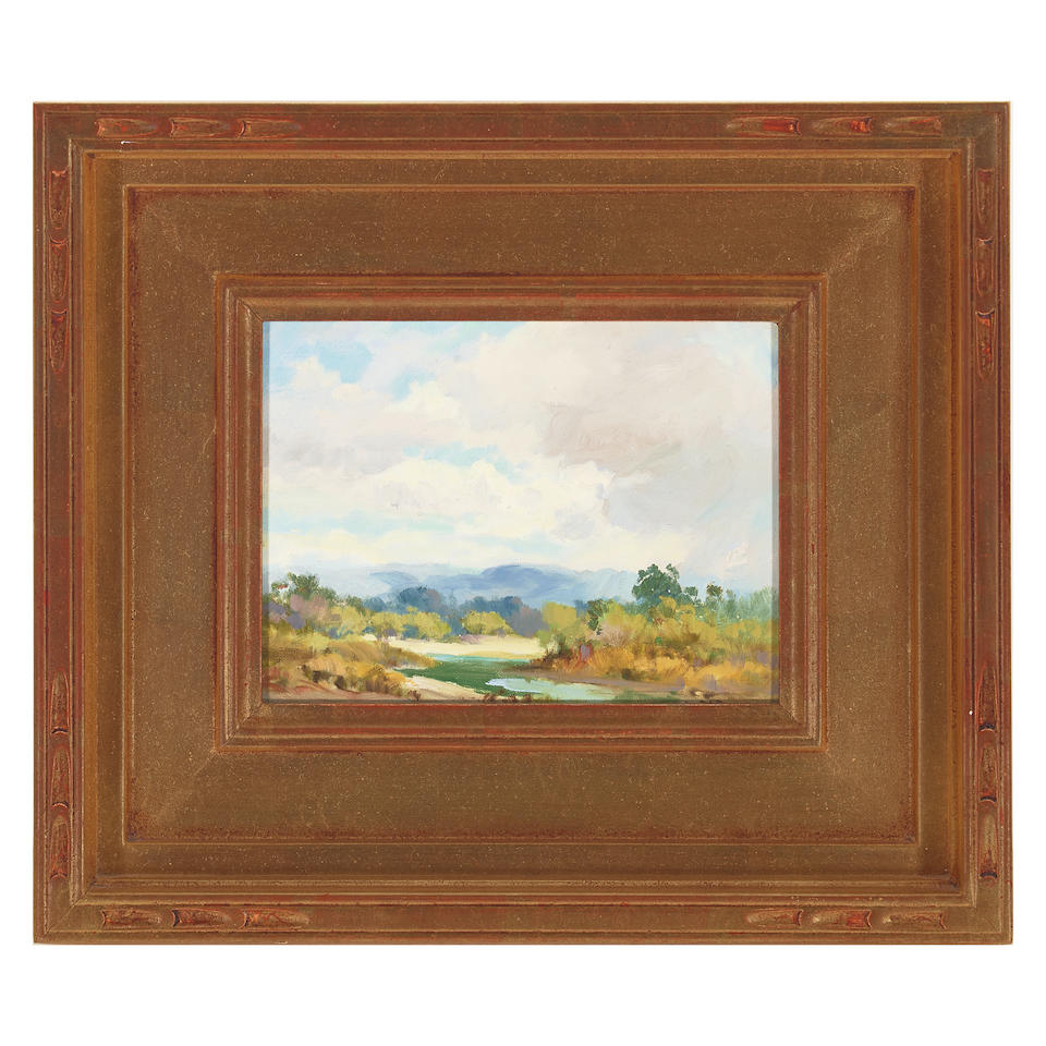Albert Thomas DeRome (1885-1959) Los Gatos Landscapes (a group of four) each 6 x 8 in. each fram... - Image 8 of 8