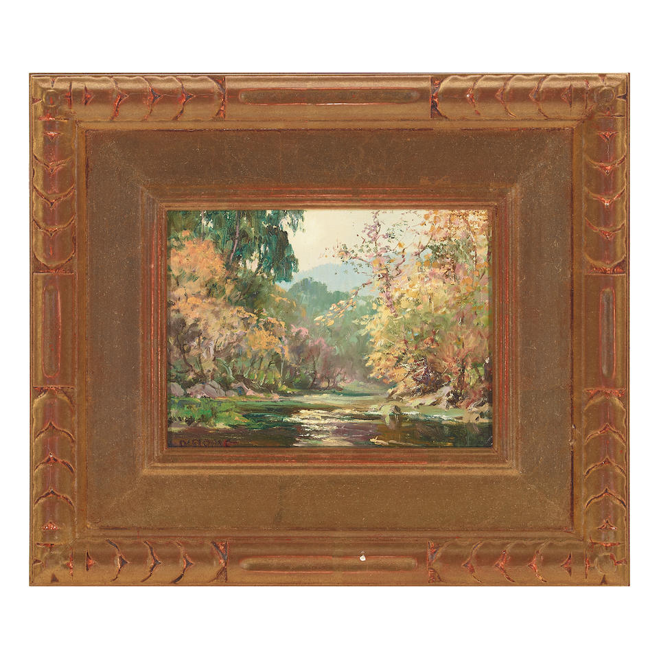 Albert Thomas DeRome (1885-1959) Los Gatos Landscapes (a group of four) each 6 x 8 in. each fram... - Image 4 of 8