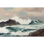 Robert William Wood (1889-1979) March Wind 24 x 36 in. framed 36 x 47 1/2 in.