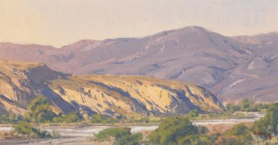 John Budicin (born 1944) From the Side of the Road (Orange County, California) 8 x 15 in. framed...