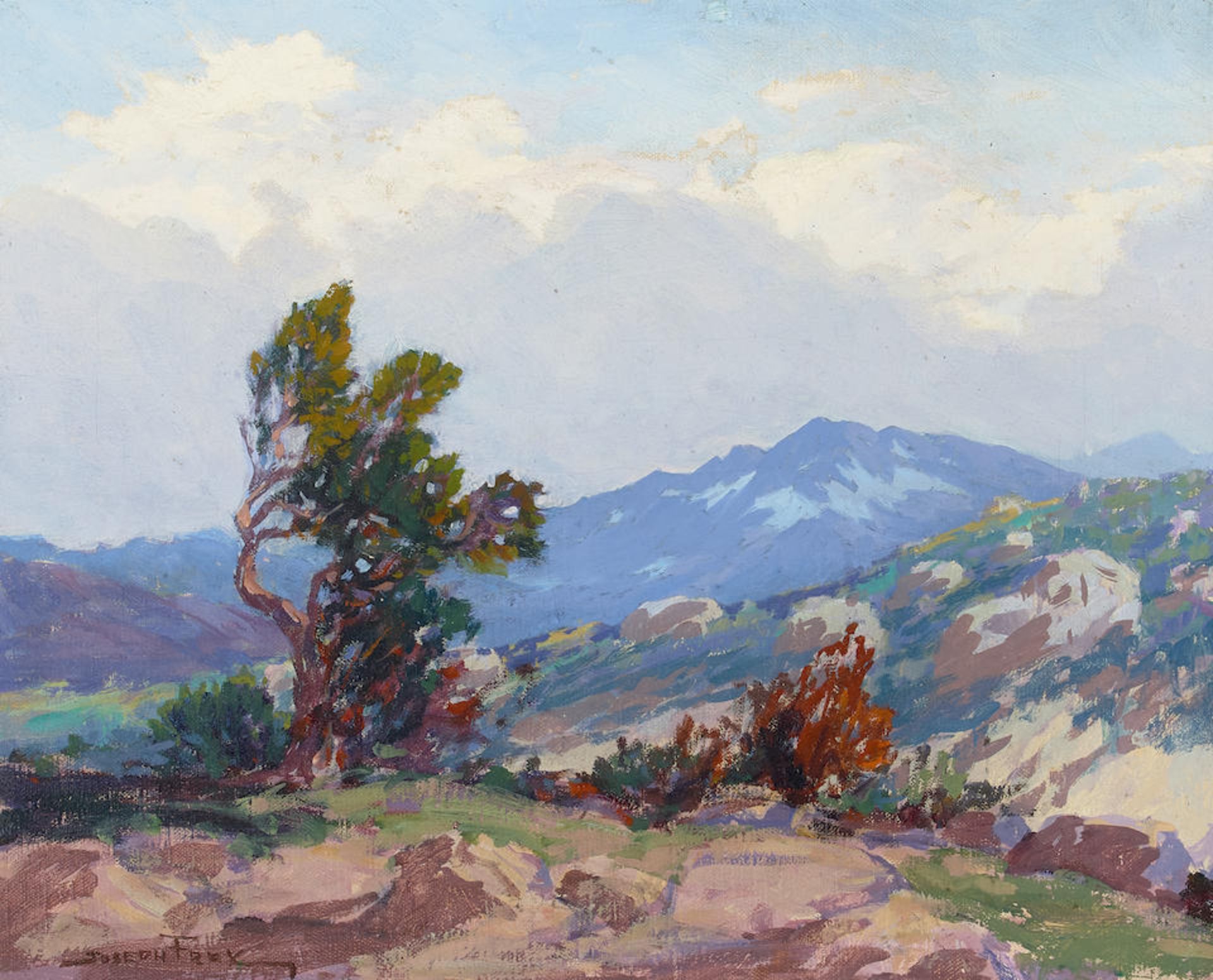 Joseph P. Frey (1892-1977) Spring Thaw 13 x 16 in. framed 16 x 19 in.