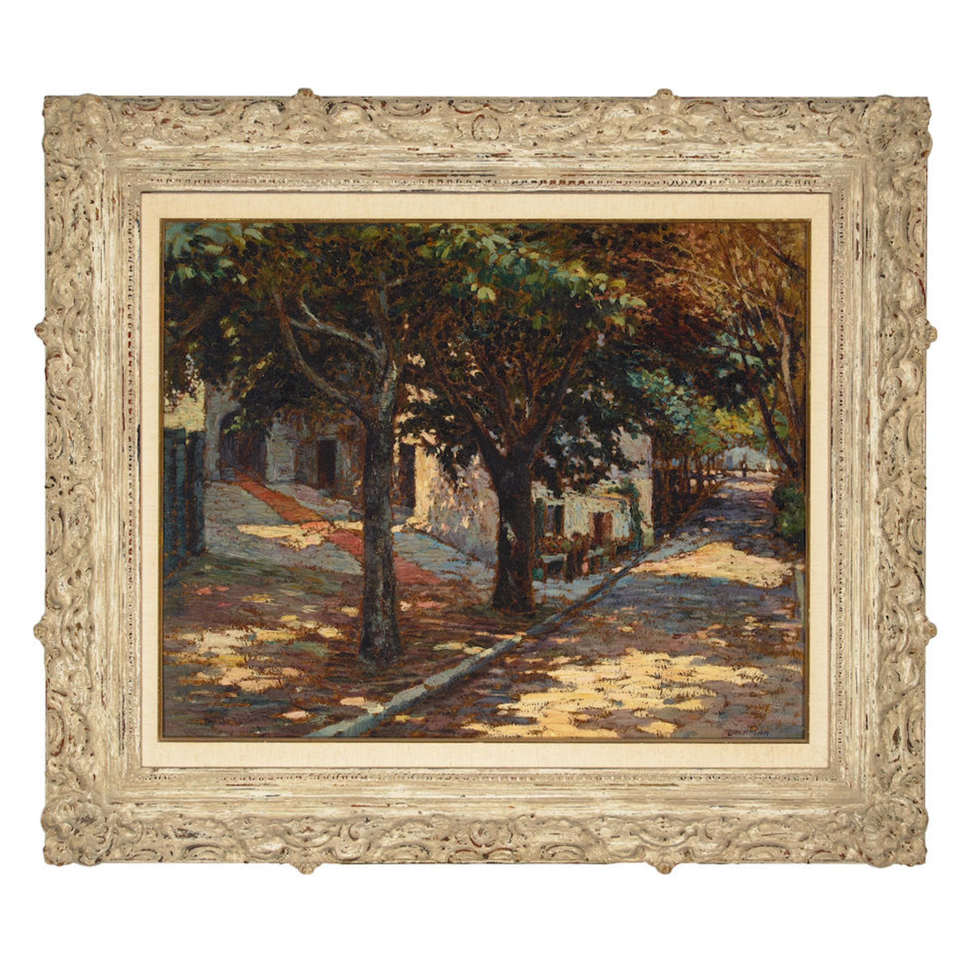 Harry B. Lachman (1886-1975) La Turbie (Cote D'Azur) 23 1/2 x 28 3/4 in. framed 33 1/4 x 38 1/4 in. - Bild 2 aus 2