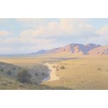 Michael Stack (born 1947) Manzano's in Late Afternoon Light (New Mexico) 20 x 30 in. framed 28 x...