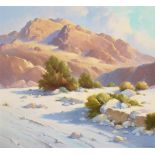 Earl I. Daniels (1920-1999) Desert Wash (at Fish Creek Canyon, Anza Borrego Desert, California) ...