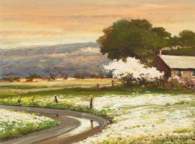 Robert William Wood (1889-1979) Springtime 12 x 16 in. framed 23 x 27 in.