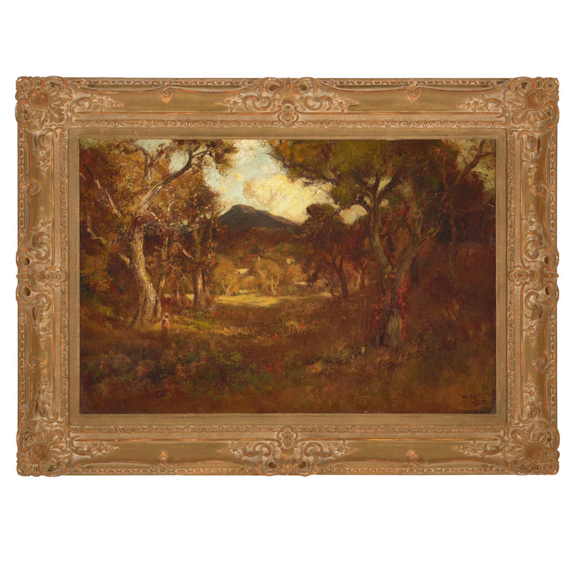 William Keith (1838-1911) Clearing with Mt. Tamalpais Beyond 24 x 36 in. framed 36 x 46 in. - Bild 2 aus 2