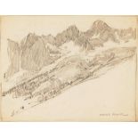 Edgar Payne (1883-1947) High Sierras Slope and Canyon Landscape (a group of two) first 8 1/2 x 1...