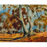 George Demont Otis (1879-1962) Sycamores at El Aliso 24 x 30 in. framed 31 x 37 in. (Painted cir...