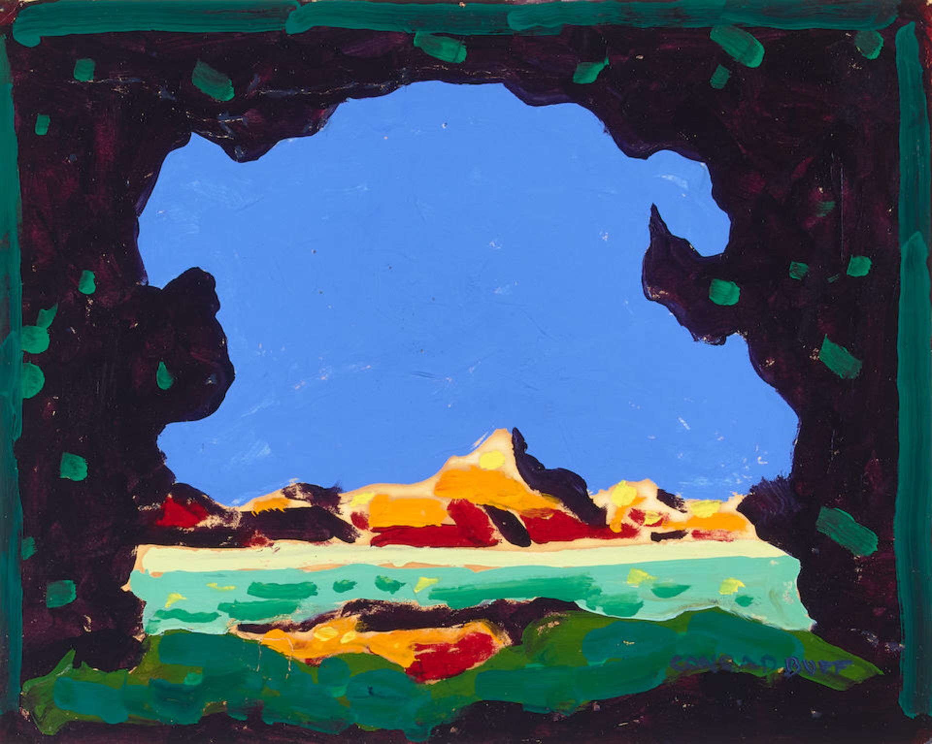 Conrad Buff (1886-1975) Desert Colors 9 x 11 1/4 in. unframed