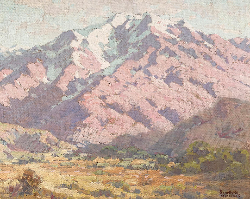 Sam Hyde Harris (1889-1977) Mt. San Antonio 16 x 20 in. framed 22 3/4 x 26 3/4 in.
