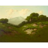 Carl Jonnevold (1856-1955) Rolling Green Hills 20 1/4 x 26 1/4 in. framed 26 1/2 x 32 1/2 in.