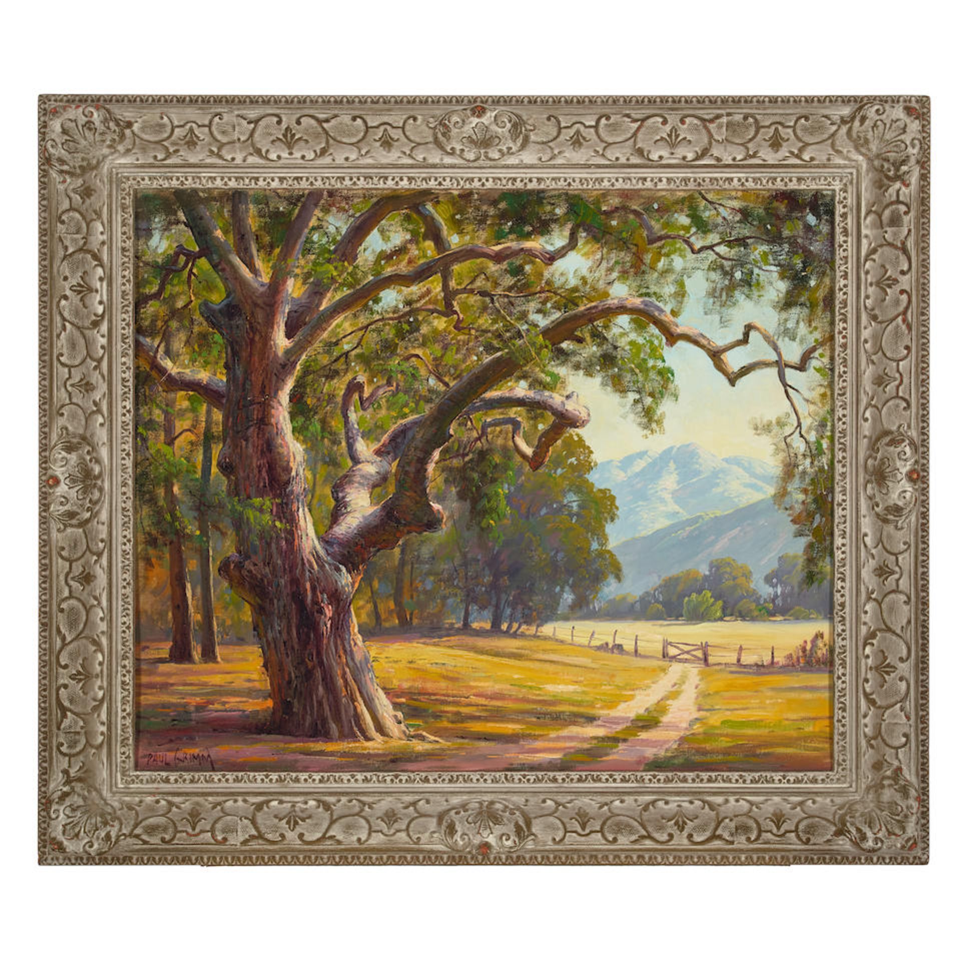 Paul Grimm (1891-1974) Gnarled Oak 20 x 24 in. framed 26 x 30 in. - Bild 2 aus 2