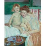 Blanche Whelan (1889-1974) Mother and Child 36 x 29 in. framed 44 x 37 in.