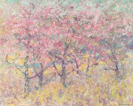 Thomas Arnold McGlynn (1878-1966) Blossom Time 16 x 20 in. framed 23 1/4 x 27 1/4 in.