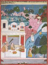 AN ILLUSTRATION TO A RAGAMALA SERIES CENTRAL INDIA, BUNDELKHAND, CIRCA 1700