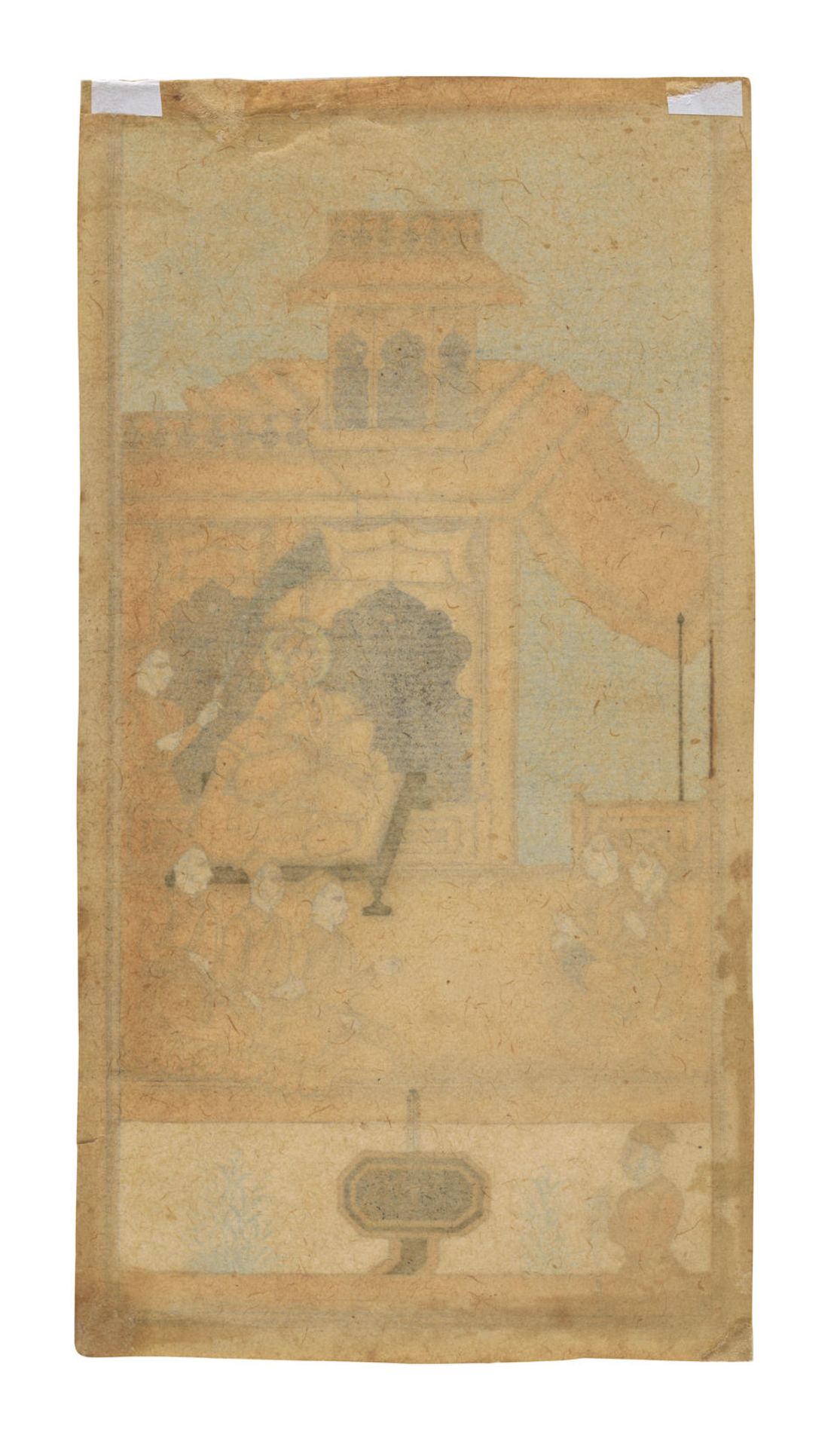 PRICE MANOHAR BEING ENTERTAINED DECCAN, PROBABLY GOLCONDA, EARLY 18TH CENTURY - Bild 2 aus 2