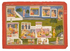 AN ILLUSTRATION FROM A BHAGAVATA PURANA SERIES CENTRAL INDIA, DATIA, CIRCA 1760-70