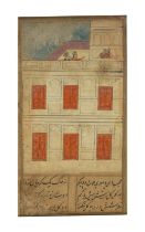 TWO FOLIOS FROM AN ILLUSTRATED MANUSCRIPT KASHMIR, 19TH CENTURY