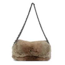 Karl Lagerfeld for Chanel: a Chinchilla Fur Shoulder Bag 2004-05 (includes serial sticker and box)