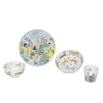 Herm&#232;s: a Set of Four 'Epopee' Porcelain Tableware c.2023 (Includes box)