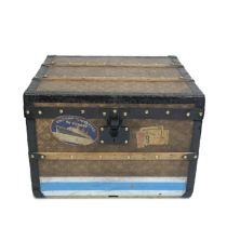 Louis Vuitton: a Woven Monogram Canvas Hatbox Trunk Early 1920s