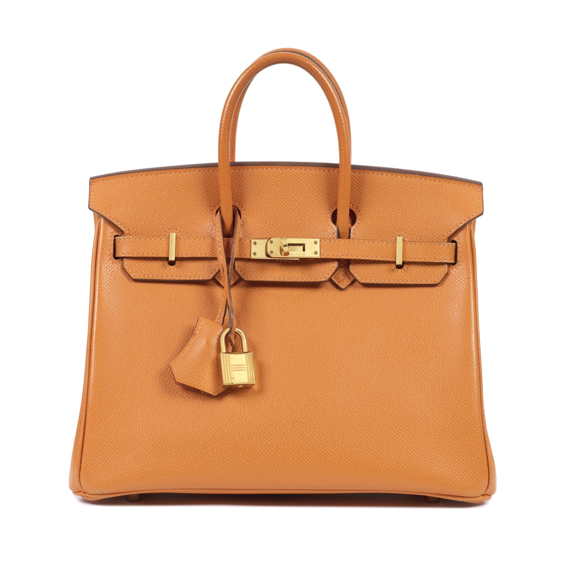 Herm&#232;s: an Orange H Epsom Leather Birkin 25 2009 (includes padlock, keys, cloche and dust bag)