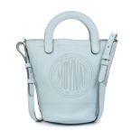 Moynat: a Baby Blue Fleur Bucket Bag (includes shoulder strap and dust bag)