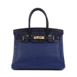 Herm&#232;s: a Matte Bleu Marine Alligator and Bleu Saphir Novillo Leather Touch Birkin 30 2018 ...