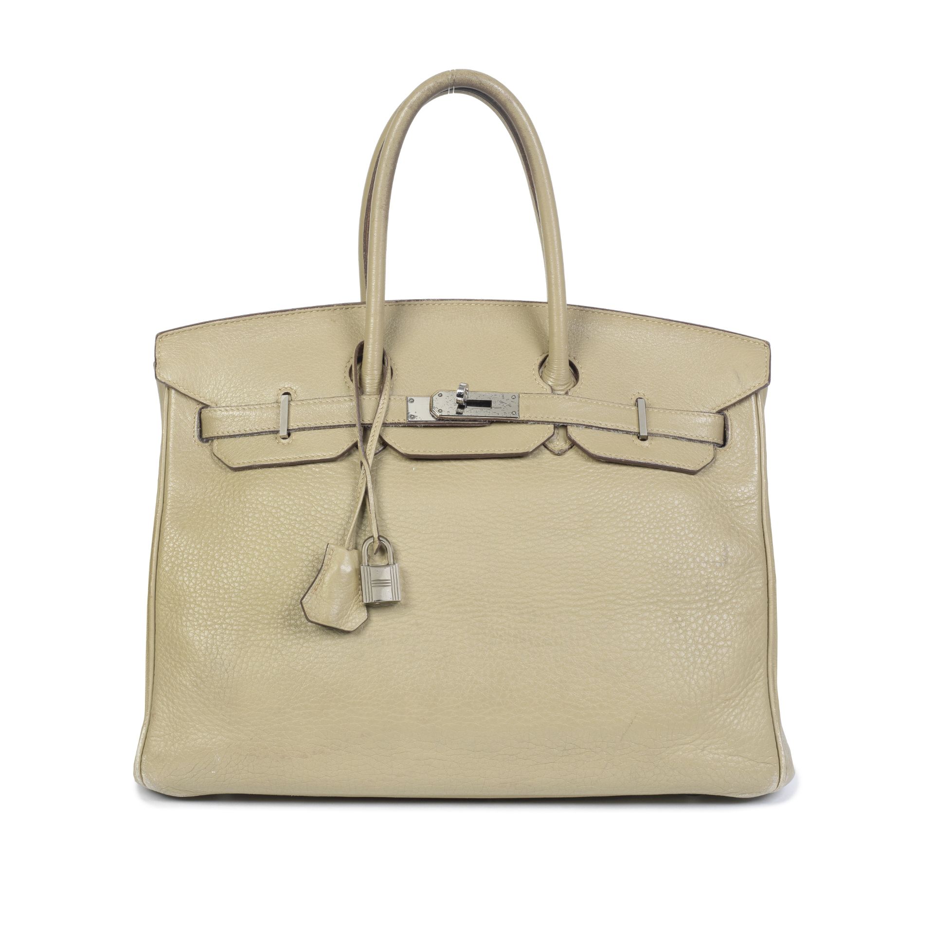 Herm&#232;s: a Cardamon Clemence Leather Birkin 35 2008 (includes padlock, keys, cloche, felt pr...