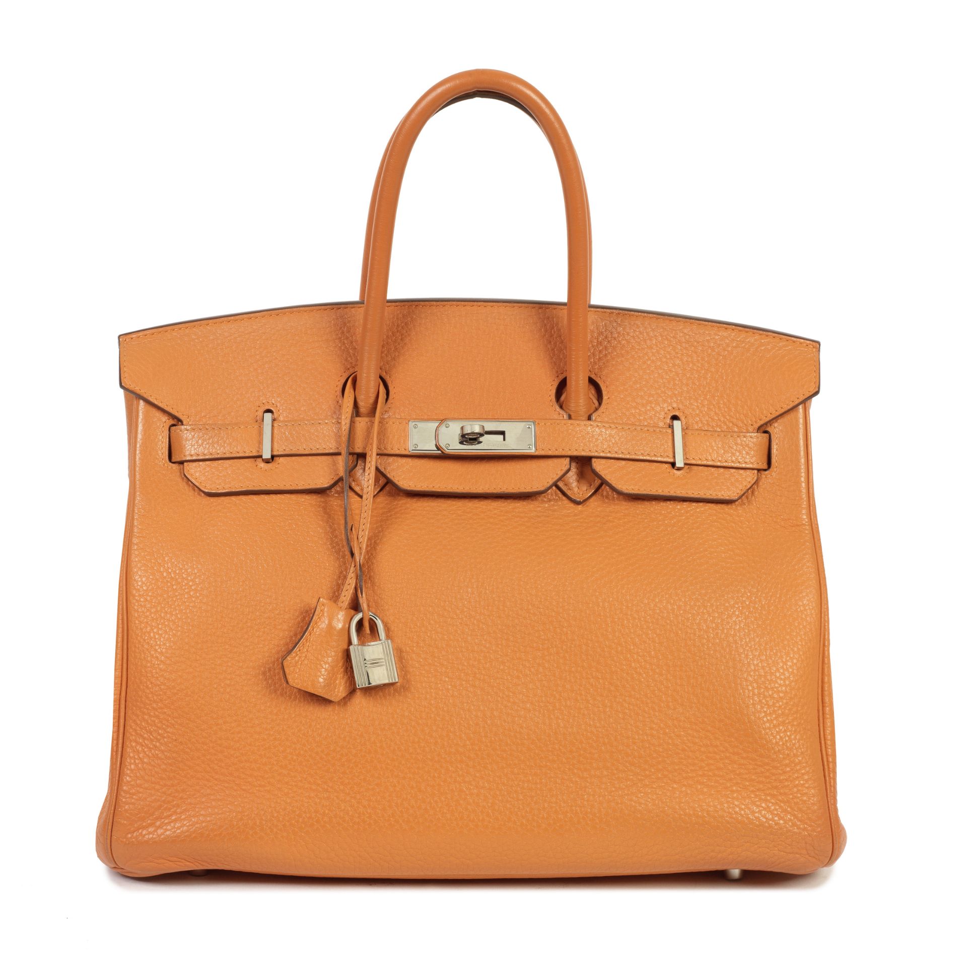 Herm&#232;s: an Orange H Togo Leather Birkin 35 2008 (includes padlock, keys, cloche, dust bag a...