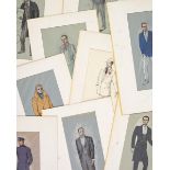 Martin Battersby (British, 1914-1982) A selection of nine costume designs for Capriccio, Glyndeb...