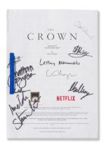 An autographed script for The Crown Season 6, Episode 10, 'Sleep Dearie Sleep'