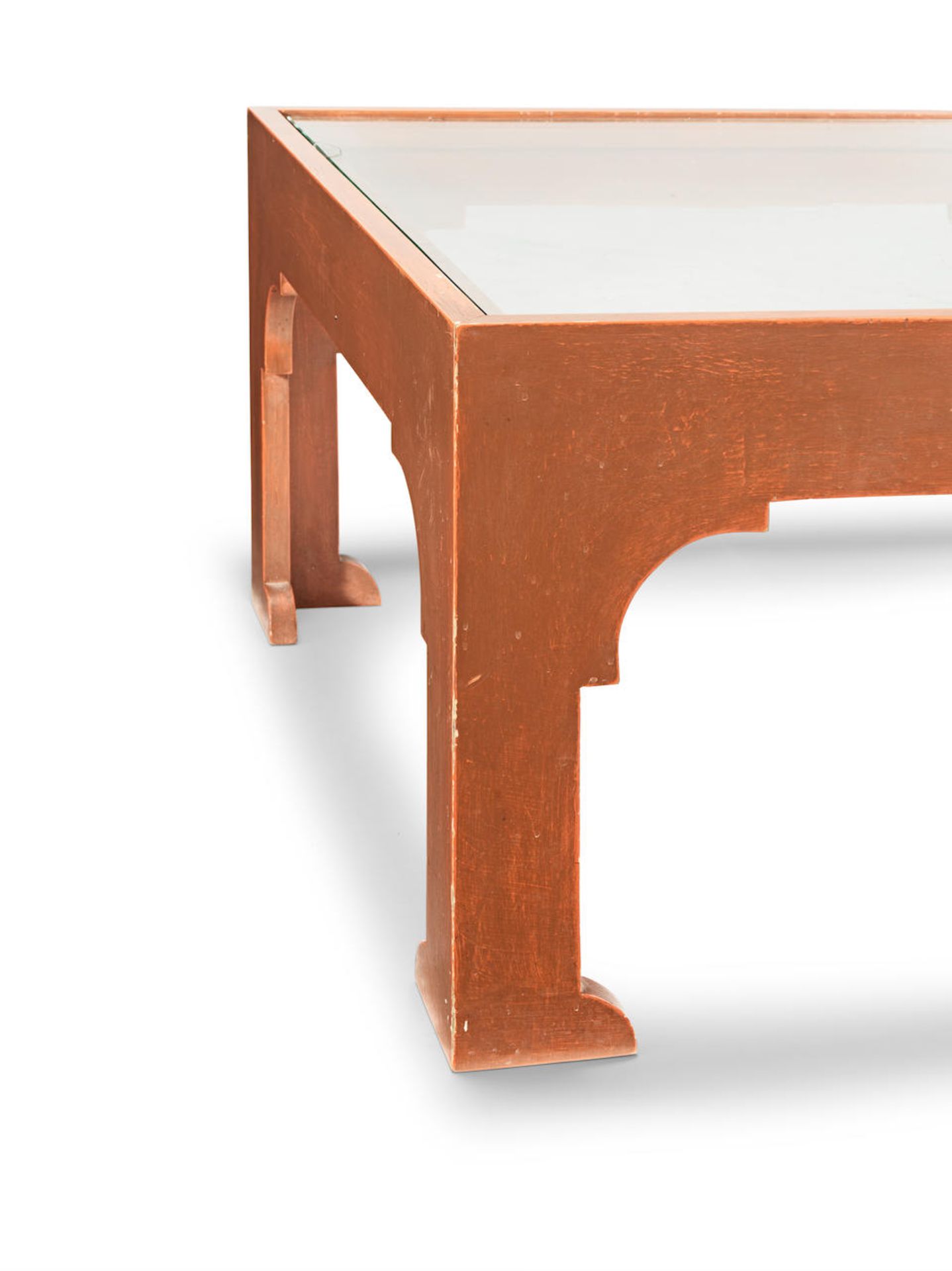 A red-painted low table, in the Chinese style - Bild 2 aus 3