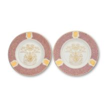 A pair of Coalport plates commemorating HRH The Duke of Windsor