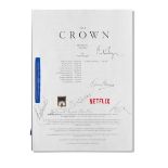 An autographed script for The Crown Season 3, Episode 1, 'Olding'