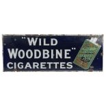 A Wild Woodbine Cigarettes enamel sign,