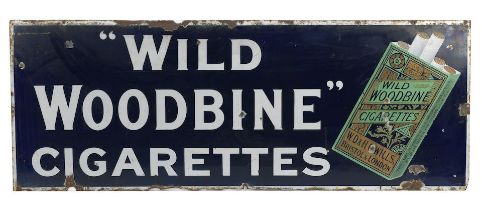 A Wild Woodbine Cigarettes enamel sign,