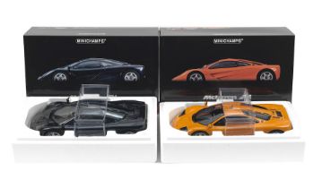 Two boxed 1:12 scale die-cast models of 1995 McLaren F1 Roadcars by Minichamps, ((2))