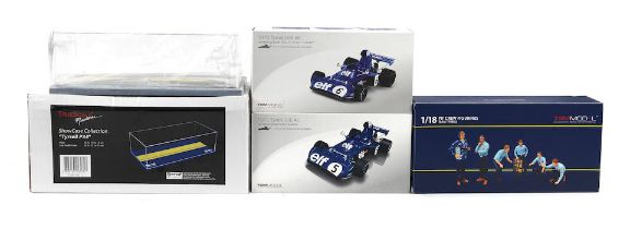 Two boxed 1:18 scale die-cast models of the 1973 German Grand Prix 1st and 2nd place Tyrrell 006...