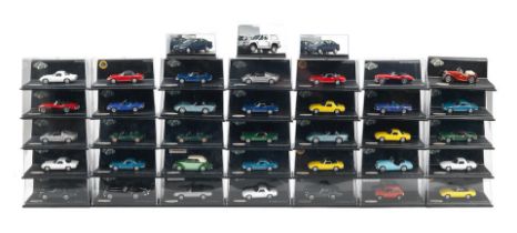 A quantity of boxed 1:43 scale limited edition die-cast models of Lotus and post-War British mar...