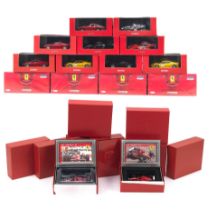 Twenty boxed 1:43 scale models of Ferrari F1 and road cars, ((20))