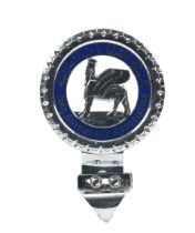 A rare Iraq Automobile Association member's badge, 1930s,